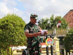 Kodim 0827/Sumenep Mengikuti Apel Gelar Pasukan PAM Kunjungan Wapres ke Sumenep