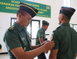 Kasdim Pimpin Upacara Kenaikan Pangkat Pama, Bintara dan Tamtama Kodim 0827/Sumenep