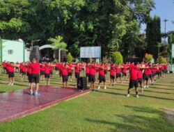 Kodim 0827/Sumenep Tingkatkan Ketahanan Fisik Prajurit dan PNS dengan Lari Aerobik