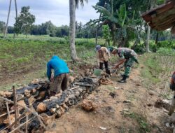 Tingkatkan Produktivitas Tanam, Babinsa dana Masyarakat Bangun Saluran Irigasi