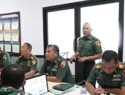 Kodim 0827/Sumenep Terima Kunjungan Dalproggar Korem 084/BJ TA 2024