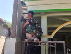 Satgas TMMD 121 Sumenep Selesaikan Plamir MWK Masjid