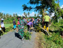 Peduli Lingkungan, Babinsa Dan Warga Laksankan Karya Bakti