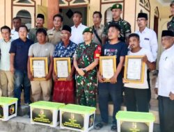 Dandim 0827/Sumenep Serahkan Tali Asih Pangdam V/Brawijaya kepada Nelayan Penemu Sabu di Masalembu