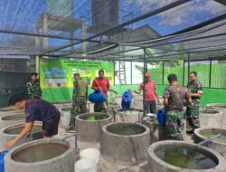 Dandim 0827/Sumenep Tebar Ribuan Bibit Lele untuk Edukasi dan Percontohan Terpadu