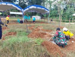 Babinsa Turut Serta Bantu Pembangunan SPPG Mitra Mandiri di Kecamatan Arjasa