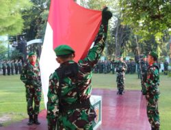 Kodim 0827/Sumenep Gelar Upacara Bendera 17-an, Dandim Bacakan Amanat KASAD