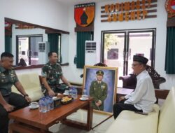 Dandim Sumenep Terima Kunjungan Budayawan D. Zawawi Imron