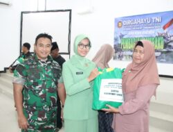 Kodim 0827/Sumenep Bagikan Ribuan Paket Sembako Tahap Pertama HUT ke-80 TNI