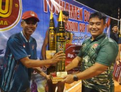 Final Dandim Cup IV 2025 Berlangsung Meriah, Mahkota Agung dan Lososa Raih Gelar Juara