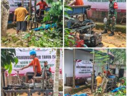 Pengeboran Air di Prancak Capai 55 Meter, Babinsa Terus Kawal Progres