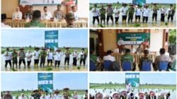 Penanaman Padi di Gunggung, Dandim Sumenep Turun Langsung Dampingi Petani