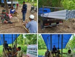 Akses Air Bersih untuk Warga Talango, Babinsa Pantau Pengeboran di Desa Kombang