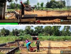 Babinsa Ambunten Pantau Progres Pembangunan Koperasi Merah Putih 