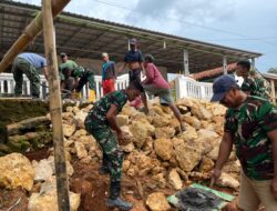 Bangun dari Dasar, Satgas TMMD 127 Perkuat Pondasi MWK Masjid