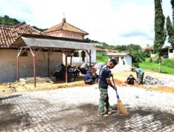 Progres 30 Persen, Satgas TMMD Percantik Halaman Kelas Santri