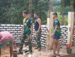 TMMD 127 Bangun MWK Masjid Baiturrahman, Cor Dinding Vertikal Dikebut