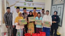 Paduli Lanzia, Baznas Salurkan Puluhan Paket Sembako