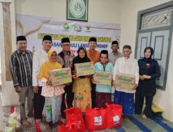 Paduli Lanzia, Baznas Salurkan Puluhan Paket Sembako