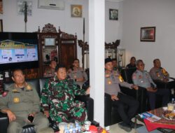Dandim Sumenep Ikuti Zoom Meeting Kapolri, Pantau Langsung Arus Mudik