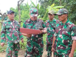 Dandim Sumenep Survei Titik Rencana Pembangunan Jembatan Gantung