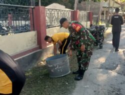 Gerakan Indonesia Asri, TNI-Polri Bersihkan Sekolah di Masalembu