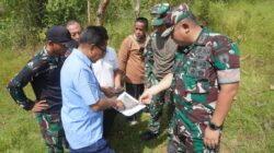 Dandim Sumenep Kawal Penentuan Batas Lahan Yon TP 931/KJ