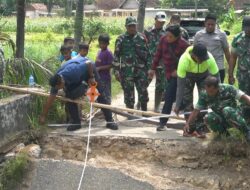 Dandim Sumenep Turun ke Lokasi  Jembatan Roboh, Segera Dibangun