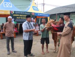 Semangat Berbagi Iduladha, Kodim Sumenep Sembelih Hewan Kurban untuk Warga