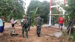 Dandim Sumenep Tinjau Progres Jembatan Garuda, Optimistis Rampung Pertengahan Juni