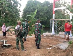 Dandim Sumenep Tinjau Progres Jembatan Garuda, Optimistis Rampung Pertengahan Juni