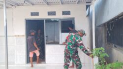 Babinsa Dasuk Kawal Finishing Rutilahu, Rumah Warga Masuki Tahap Akhir