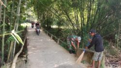 Warga dan Babinsa Bersihkan Lokasi, Jembatan Tahap V Siap Dibangun
