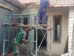 TNI AD Bangun Rumah Warga Tidak Layak Huni di Bluto Sumenep