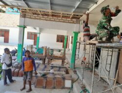 Rehab Madrasah di Pragaan Dipercepat, Plafon Mulai Dipasang