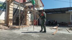 Bakti TNI AD, Rehab Gereja di Sumenep Masuk Tahap Pemasangan Atap