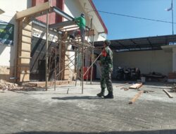 Bakti TNI AD, Rehab Gereja di Sumenep Masuk Tahap Pemasangan Atap