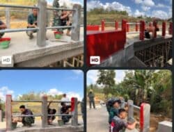 Merah Putih Menyala di Jembatan Karang, TNI dan Warga Selesaikan Harapan Bersama