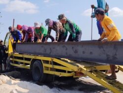 Besi WF Tiba, Jembatan Panile Segera Berdiri Kokoh