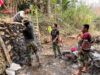 Tebing Jembatan Basoka Diperkuat, TNI dan Warga Kejar Progres Pembangunan