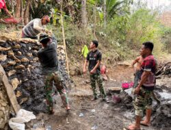 Tebing Jembatan Basoka Diperkuat, TNI dan Warga Kejar Progres Pembangunan