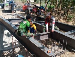 Besi WF Dilas, Jembatan Jutengen Dikebut TNI dan Warga