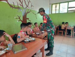 Ribuan Porsi MBG Menjangkau Arjasa-Kangayan, Babinsa Pantau Distribusi ke Sekolah