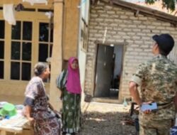 Puting Beliung Terjang 11 Bangunan, Babinsa Saronggi Turun Mengecek